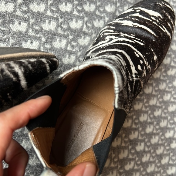 ISABEL MARANT Pony Zebra π¦ Calf Hair Leather Animal Print Ankle Booties 36/6US - Picture 7 of 10